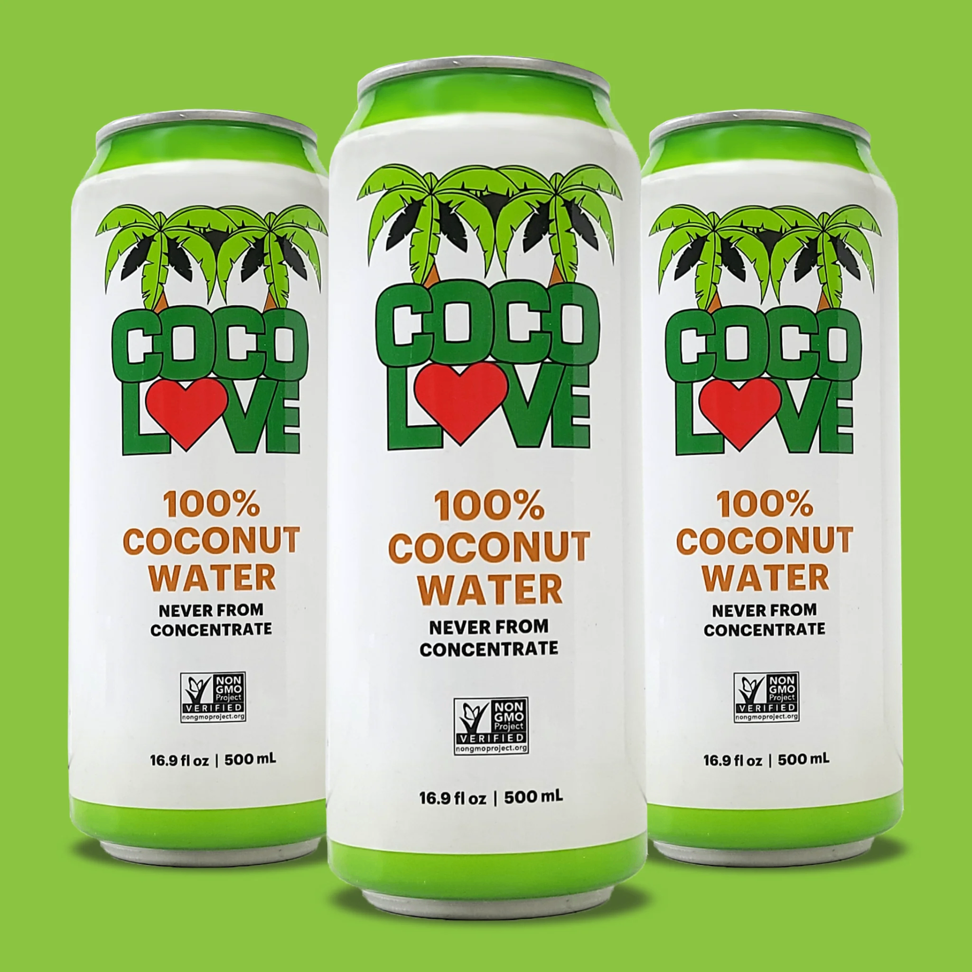 Coco Love Water 16.9 oz cans — the operating partner behind Tree Coco